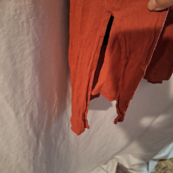 Time and Tru Rust Blouse with Floral Embroidery - Picture 5 of 7